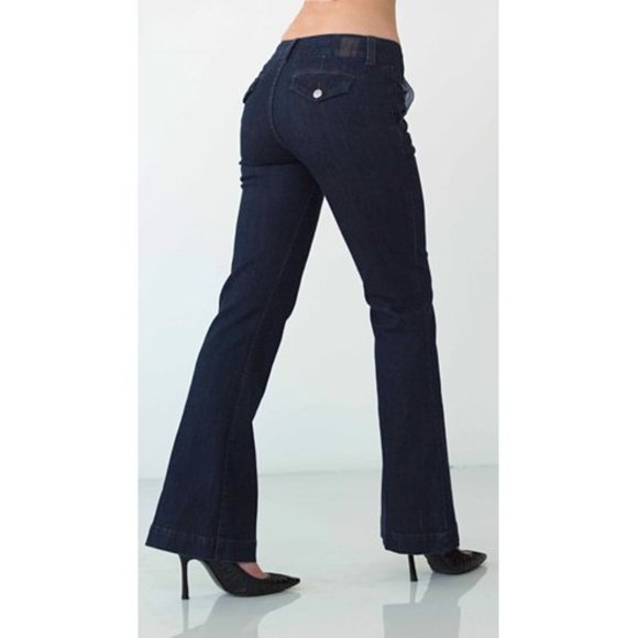 !It Denim Milano Trouser Modern Rise Flare Jeans - Picture 3 of 4